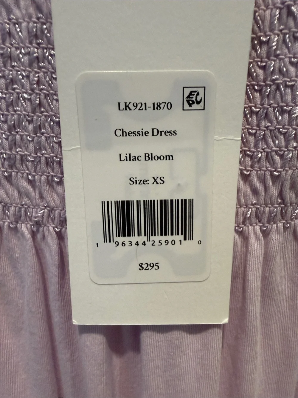 LoveShackFancy Lavender Ruffle-Trim Maxi Dress - Picture 4 of 5